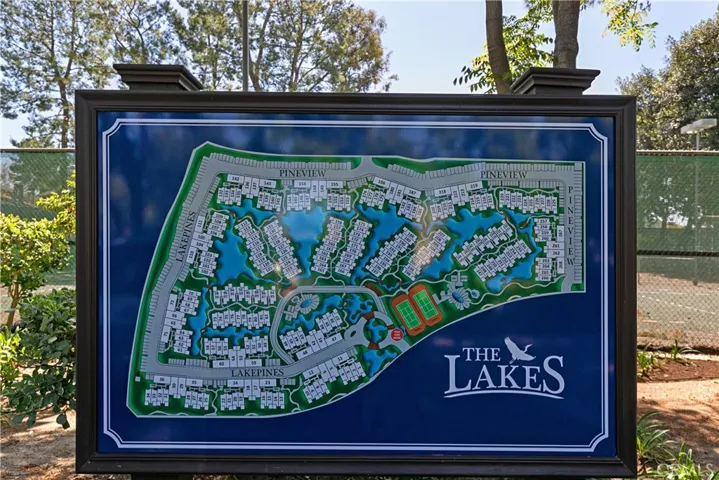 Map of the community at the entrance