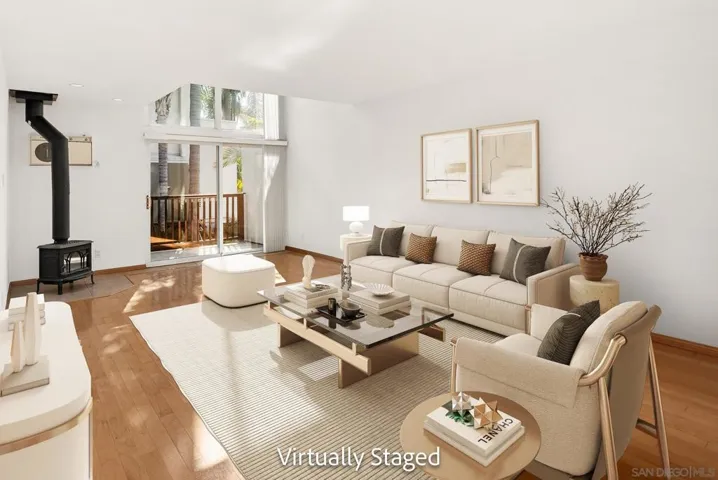 Virtual staged living room. Lots of room.