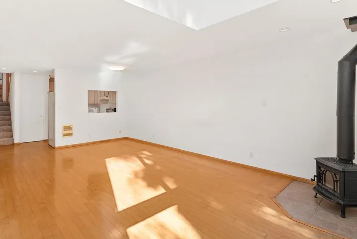 Looking towards the kitchen pass through.