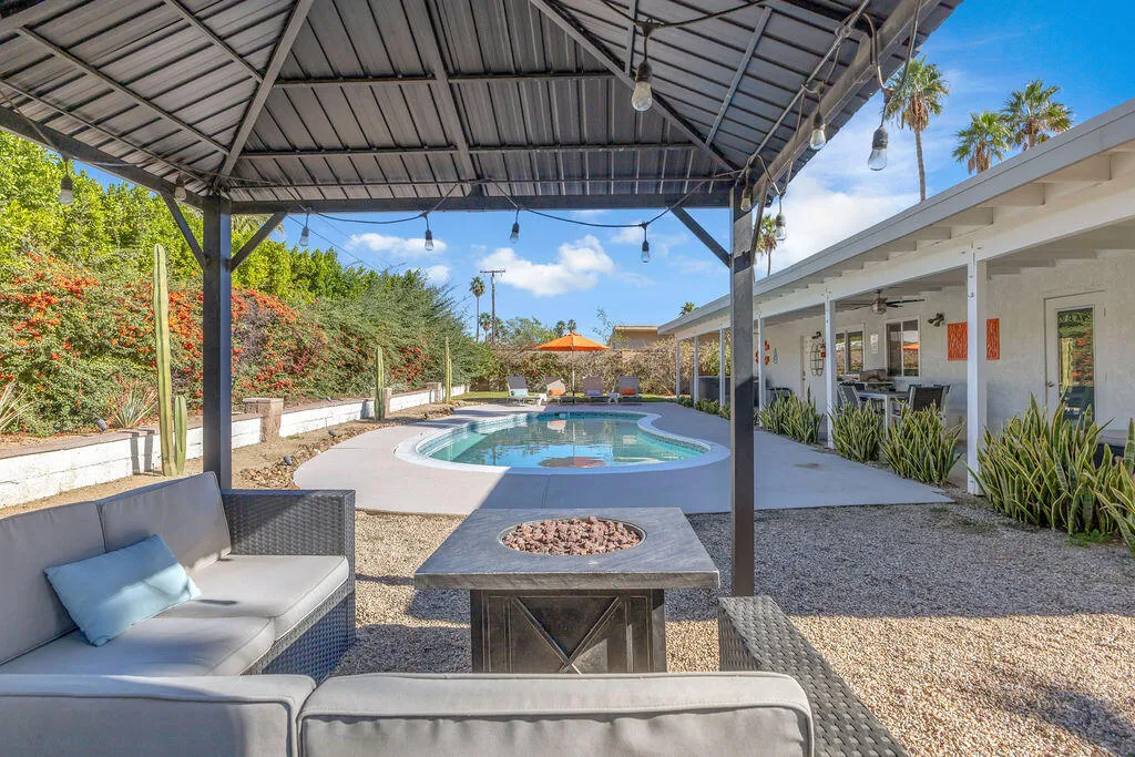 Gazebo with firepit 1