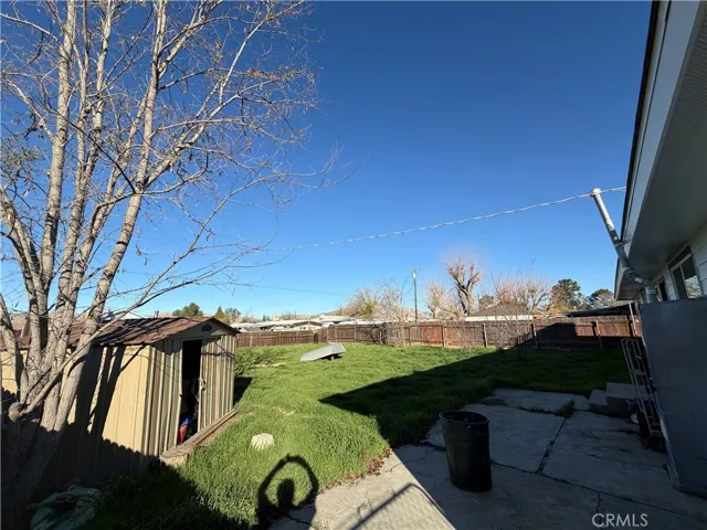 Backyard with patio area