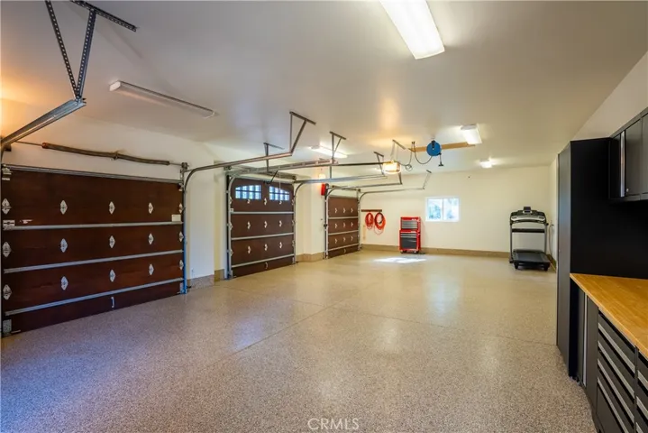 Interior garage with upgrades galore