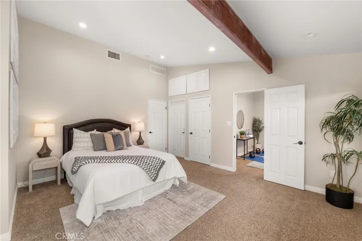 Bedroom #4 with ensuite bathroom and direct access to excersise room