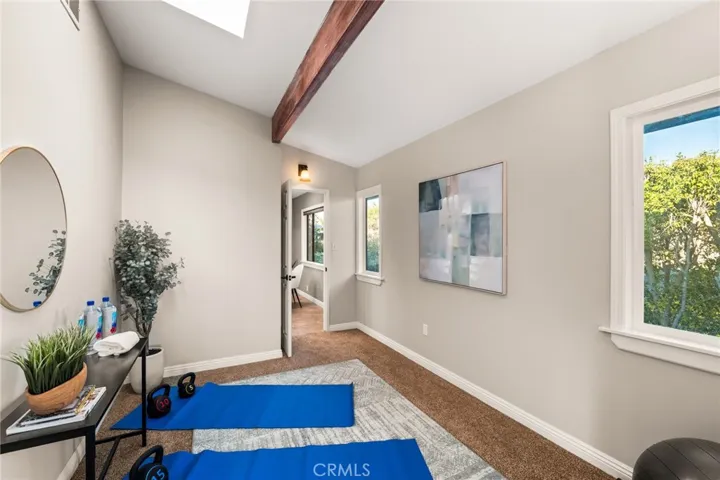 Den/exercise room off of bedroom #4 and off of second kitchen.