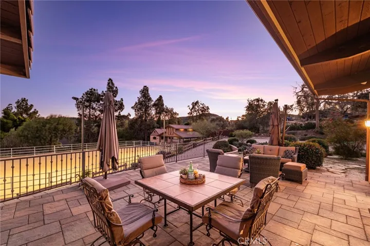 View from front deck of living room