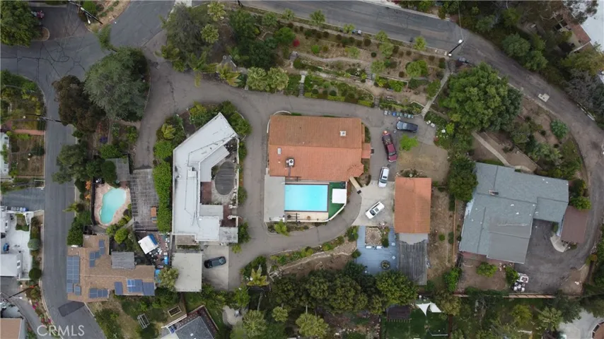 Drone view of subject property