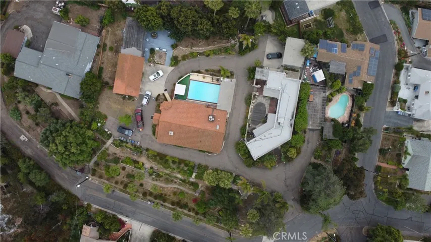 Drone view of subject property