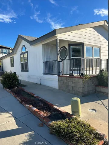 Front and left side of home