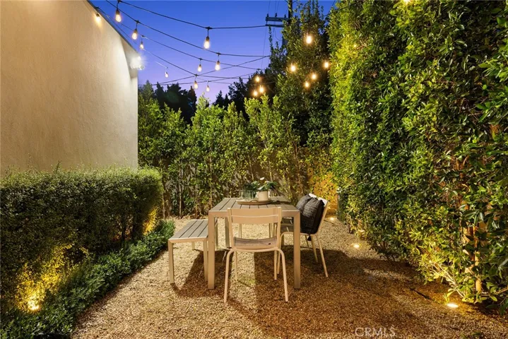 Outdoor Patio at Twilight