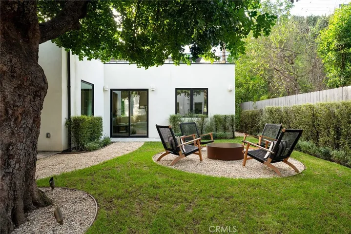 Backyard with Fire-Pit