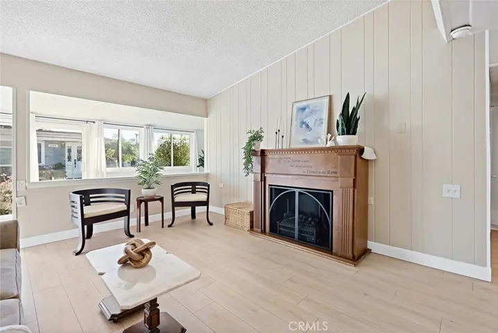 Living area view into sunroom