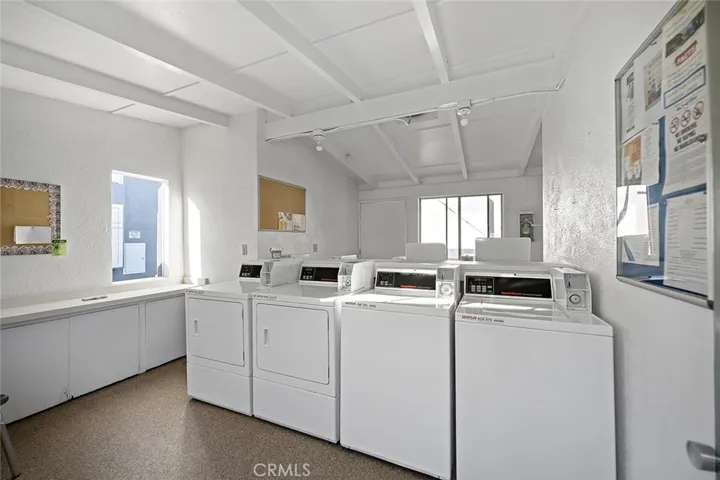 Community laundry steps from the unit