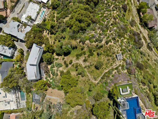 Ariel view of property