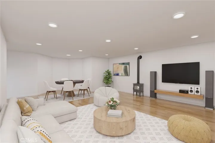 Digitally staged to show potential layout