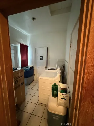 Laundryroom near rear of home, off the kitchen area