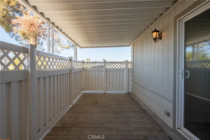 Private patio off the Primary Bedroom