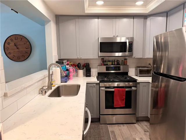 Upgraded kitchen.
