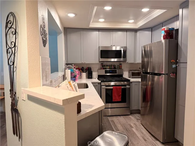 Upgraded kitchen.