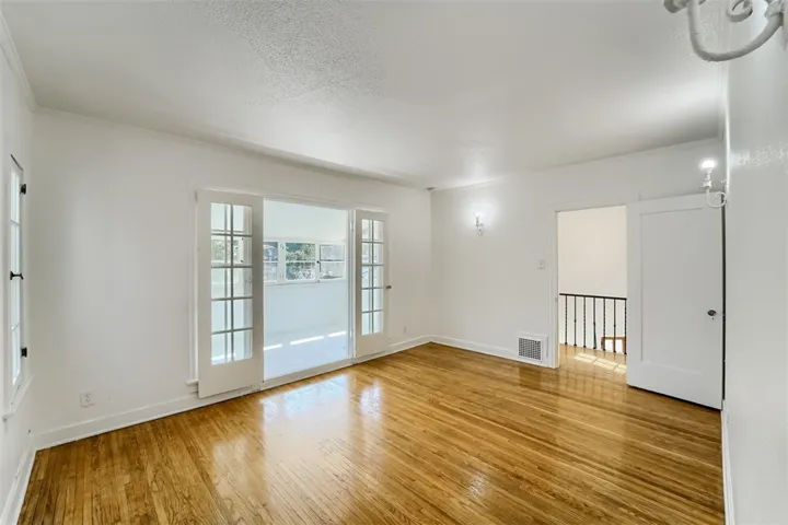 Reverse of Front Bedroom out to enclosed sun porch
