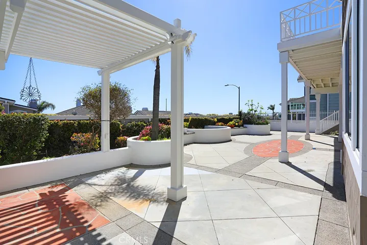 Large back patio