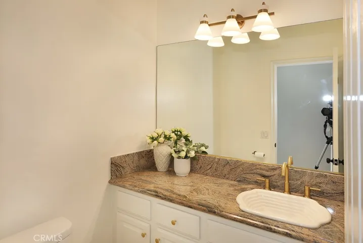 Half bath on entry level