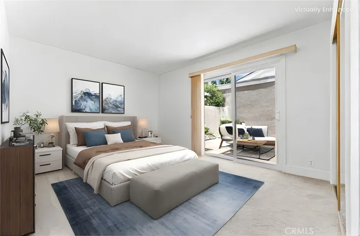 Bedroom is Virtually Staged