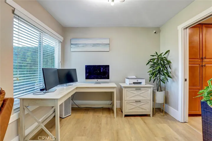 Dining room used as office