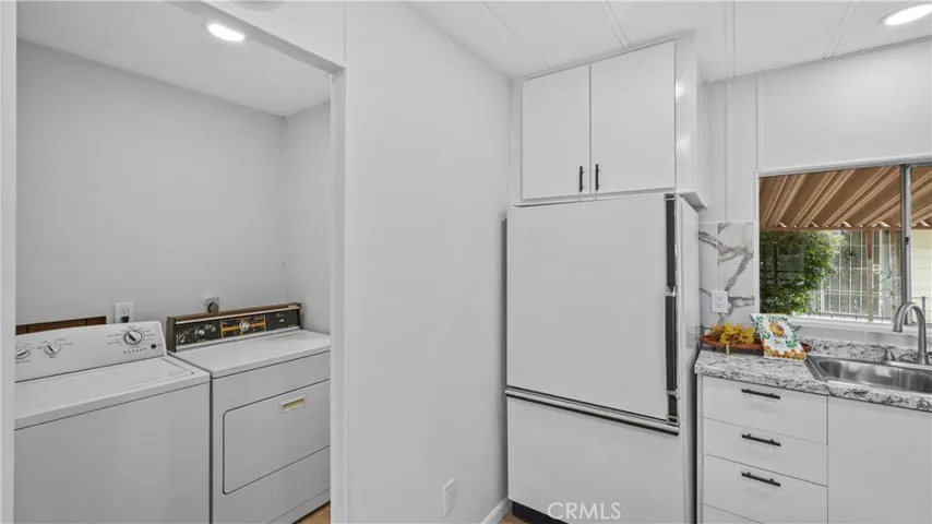 Laundry entrance from kitchen