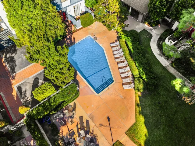 Pool area and greenbelt