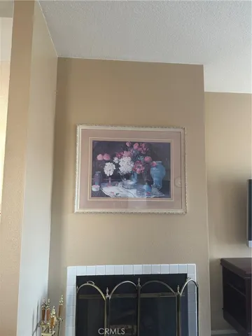 Fire place in living room