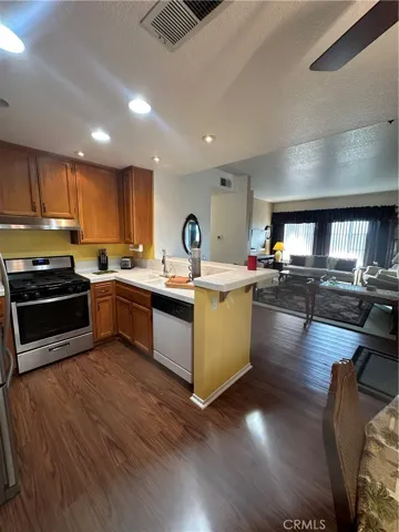 Kitchen and living room