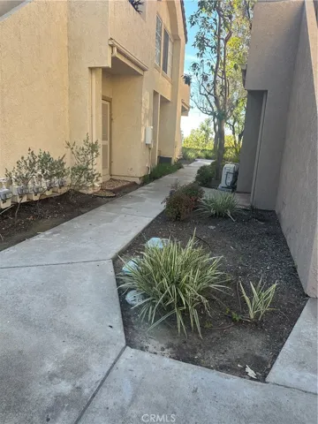 Sidewalk near entry