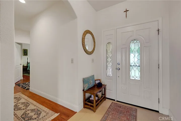 Formal Entrance with arched hallways.