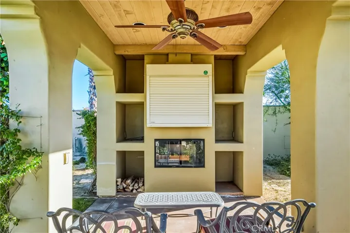 Loggia with Fireplace