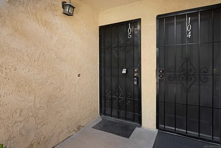 EXTERIOR FRONT OF UNIT ENTRY
