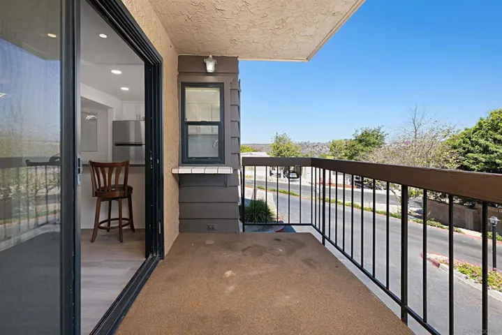 BALCONY FROM LIVING ROOM WITH GREAT VIEWS