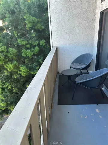 Balcony overlooking Pool