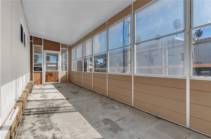 Enclosed patio to storage