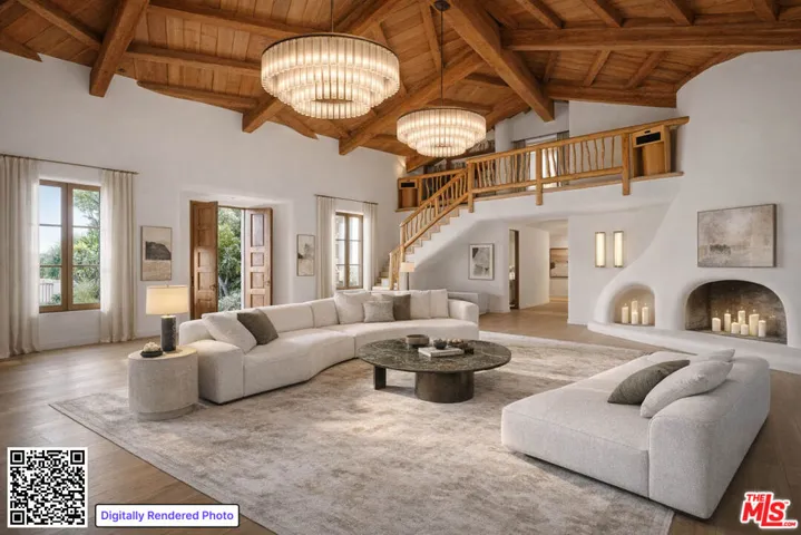 Virtually Staged Living Room