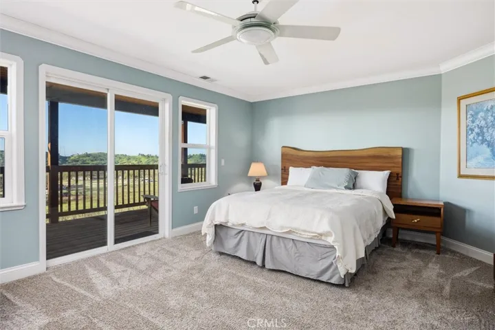 Primary suite on the main floor upstairs