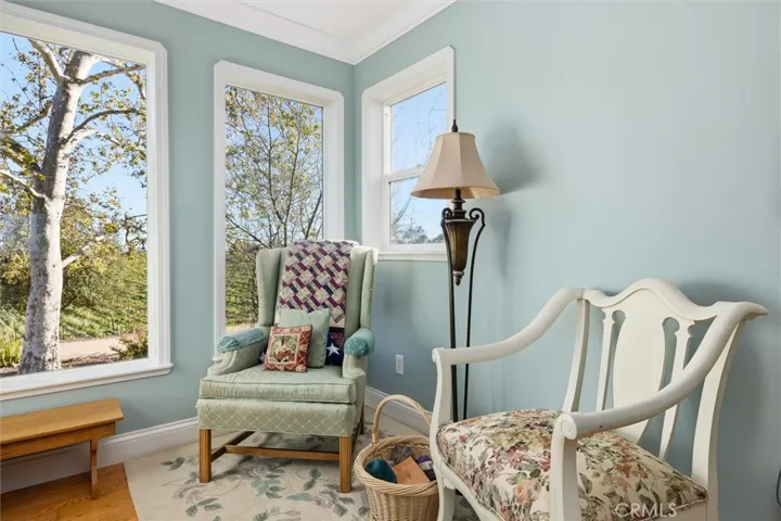 Sitting room off the primary suite