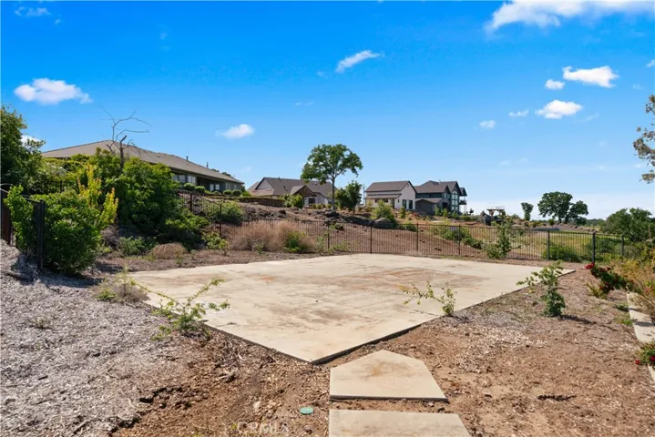 Concrete slab for entertaining, shed, hot tub, etc.  Endless possibilities