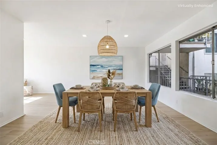 Virtually Staged Dining Area