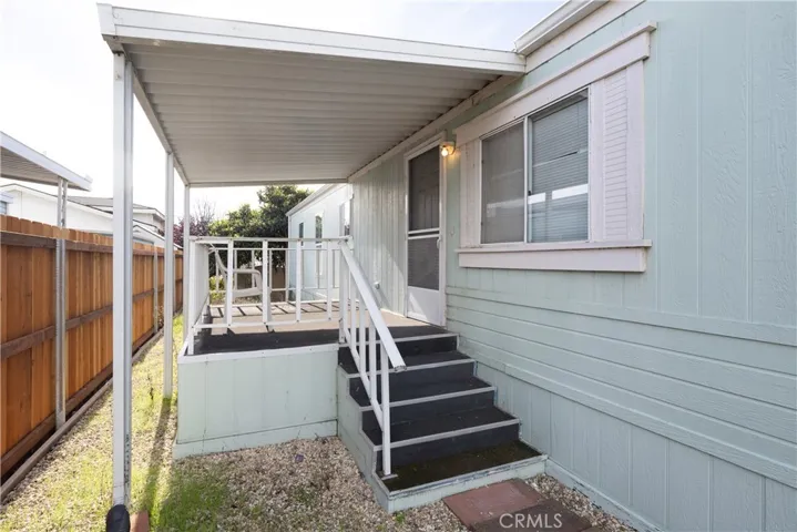 A raised deck patio off the living room for you to enjoy.