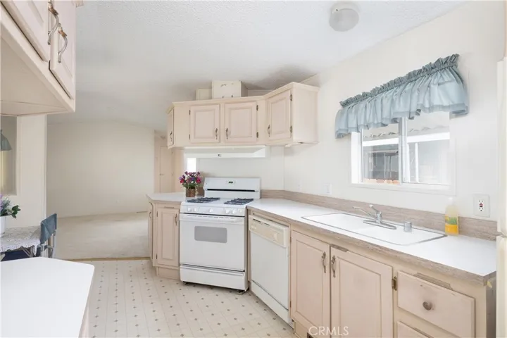 You have a built-in dishwasher in the open kitchen