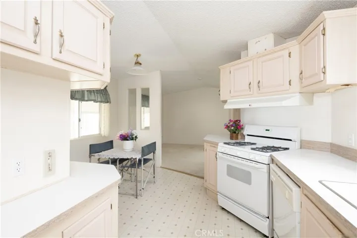 Kitchen area open and spacious with 840 square feet for this unit.