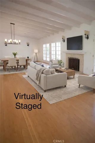 Virtually Staged Living Room