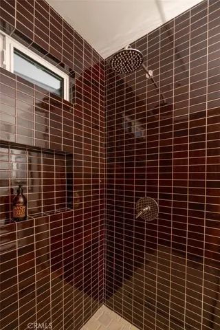 Zia tile with limestone cobble floors.