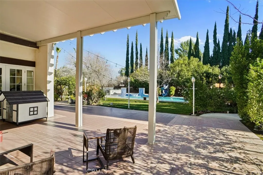 Covered Patio off of the Living Room