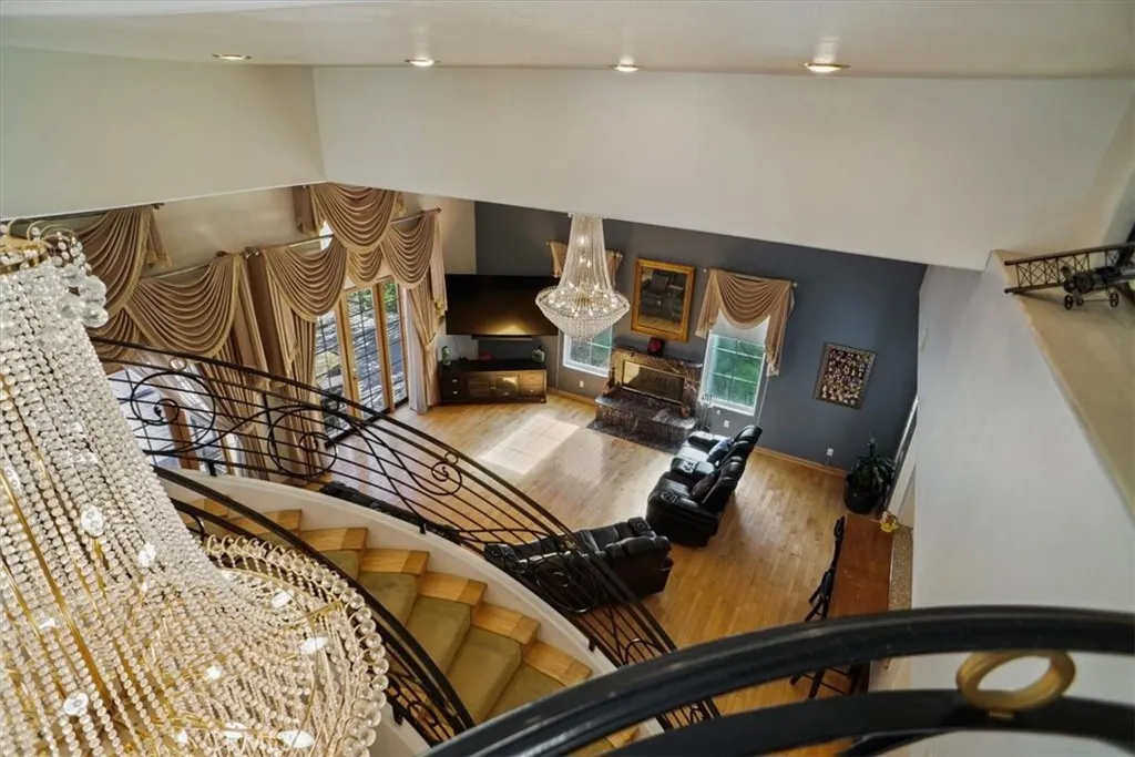 Looking Down into Living Room